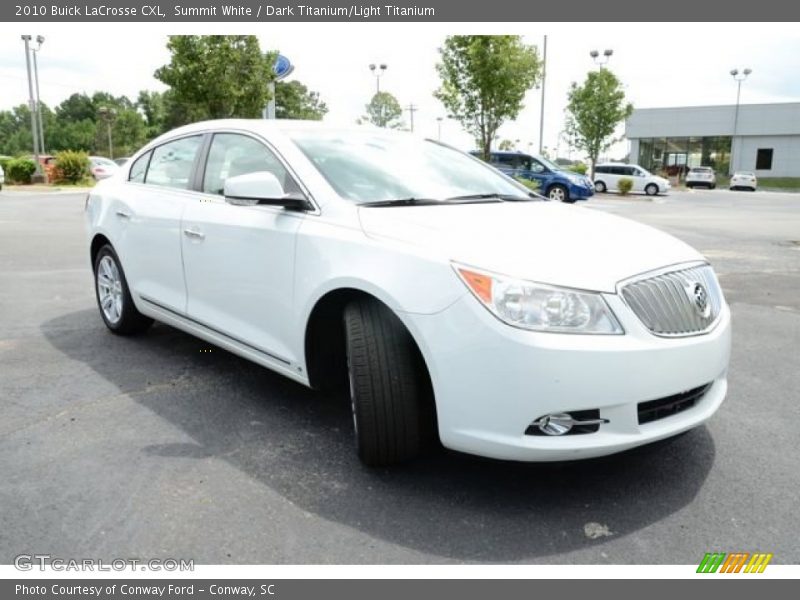 Summit White / Dark Titanium/Light Titanium 2010 Buick LaCrosse CXL