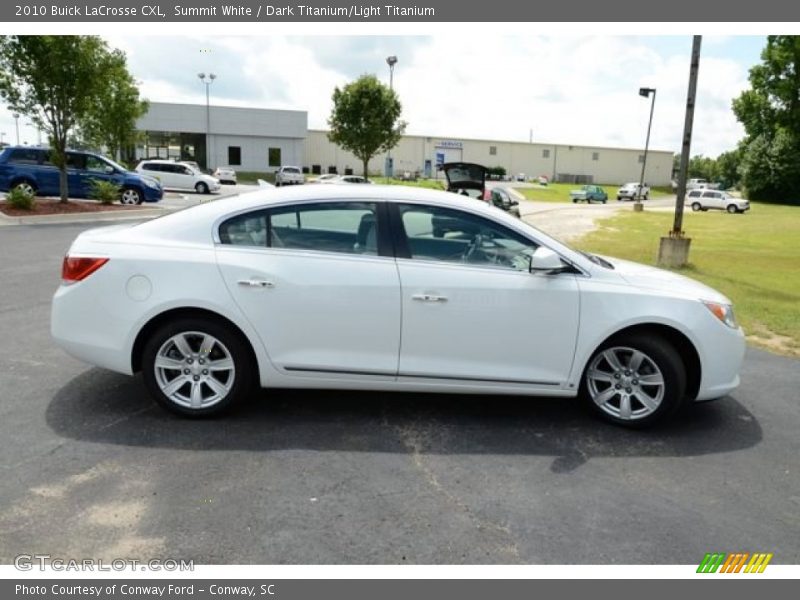 Summit White / Dark Titanium/Light Titanium 2010 Buick LaCrosse CXL