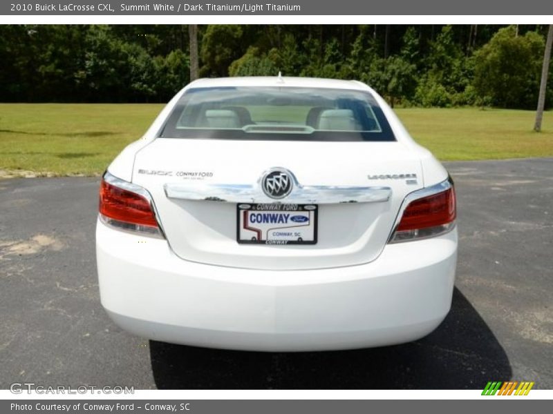 Summit White / Dark Titanium/Light Titanium 2010 Buick LaCrosse CXL