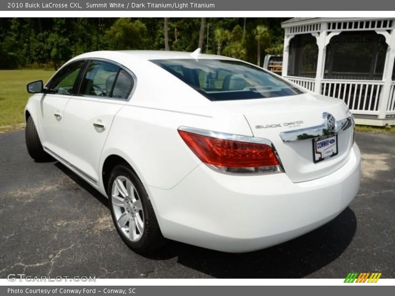 Summit White / Dark Titanium/Light Titanium 2010 Buick LaCrosse CXL