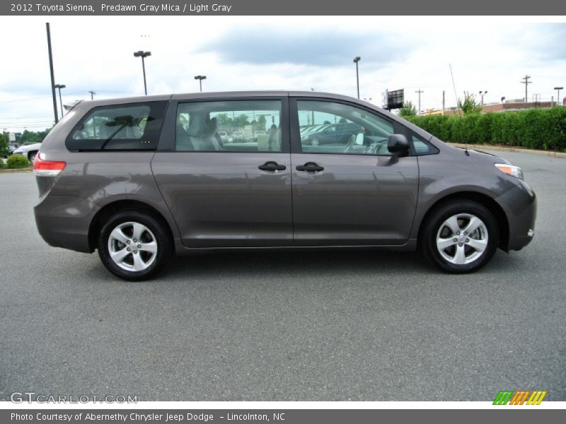 Predawn Gray Mica / Light Gray 2012 Toyota Sienna