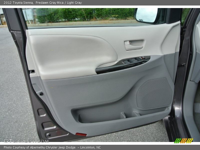 Predawn Gray Mica / Light Gray 2012 Toyota Sienna