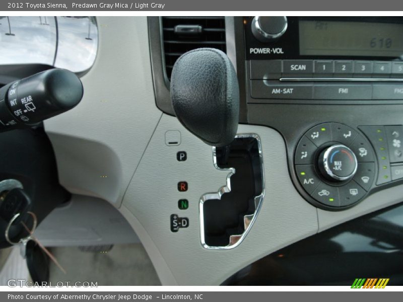 Predawn Gray Mica / Light Gray 2012 Toyota Sienna
