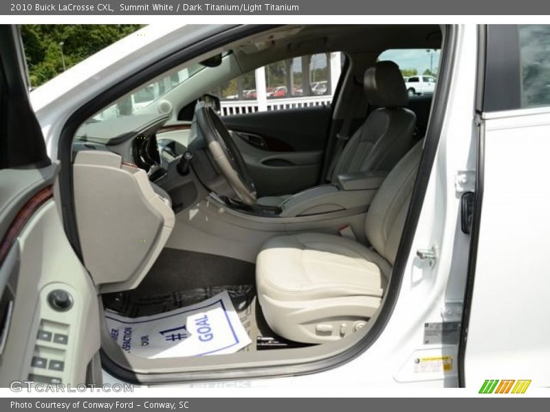 Summit White / Dark Titanium/Light Titanium 2010 Buick LaCrosse CXL