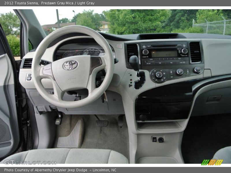 Predawn Gray Mica / Light Gray 2012 Toyota Sienna