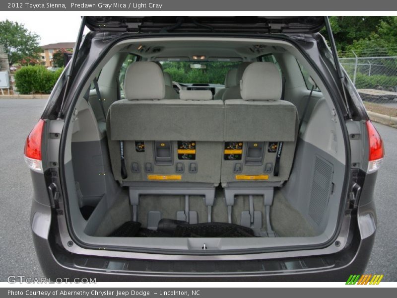 Predawn Gray Mica / Light Gray 2012 Toyota Sienna