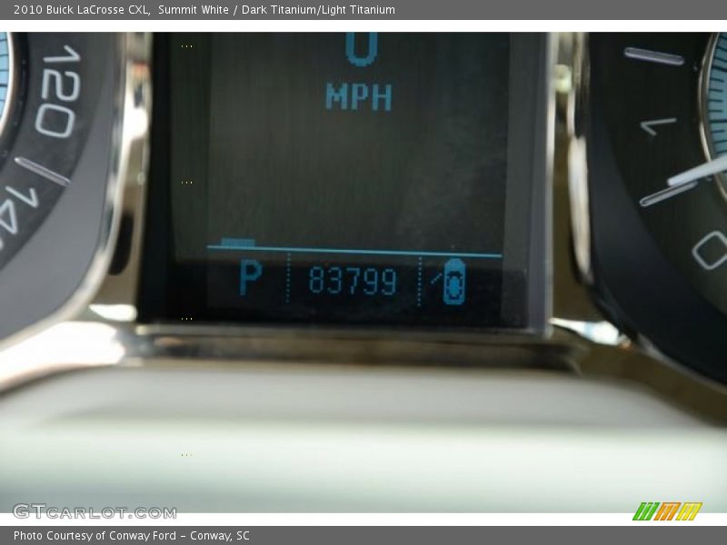 Summit White / Dark Titanium/Light Titanium 2010 Buick LaCrosse CXL