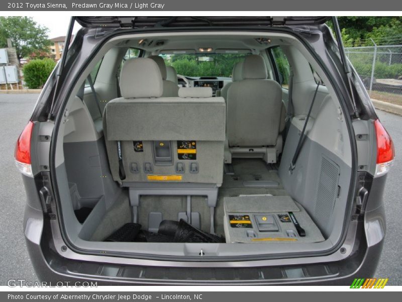 Predawn Gray Mica / Light Gray 2012 Toyota Sienna