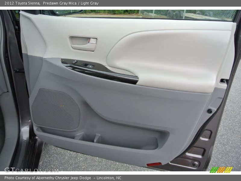 Predawn Gray Mica / Light Gray 2012 Toyota Sienna