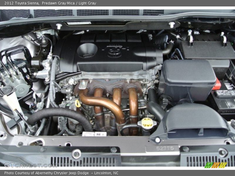 Predawn Gray Mica / Light Gray 2012 Toyota Sienna