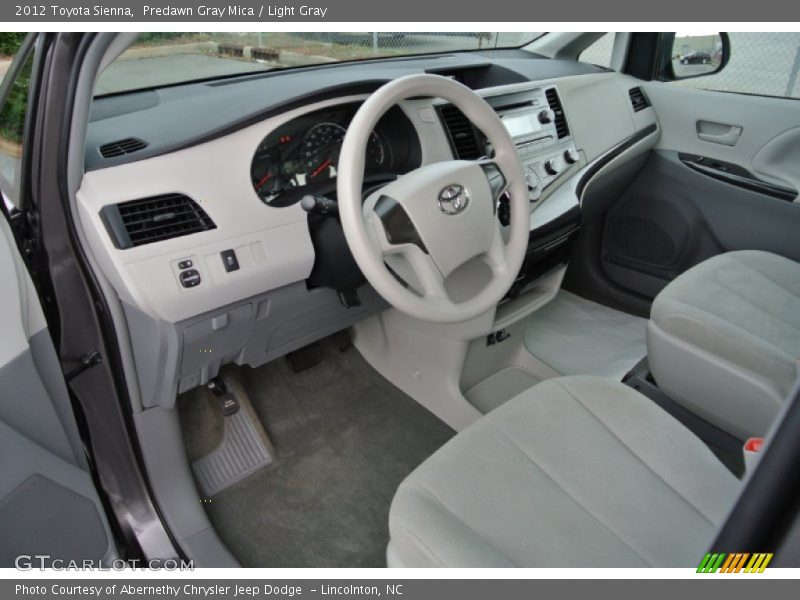 Predawn Gray Mica / Light Gray 2012 Toyota Sienna