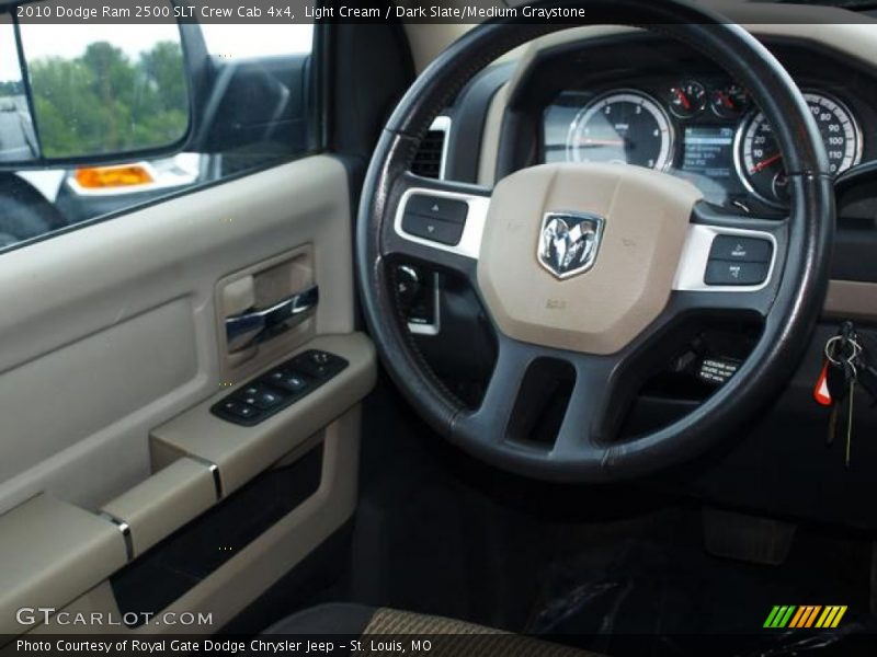Light Cream / Dark Slate/Medium Graystone 2010 Dodge Ram 2500 SLT Crew Cab 4x4