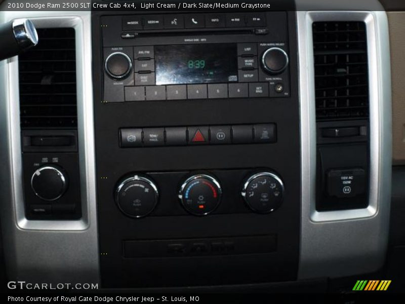 Light Cream / Dark Slate/Medium Graystone 2010 Dodge Ram 2500 SLT Crew Cab 4x4