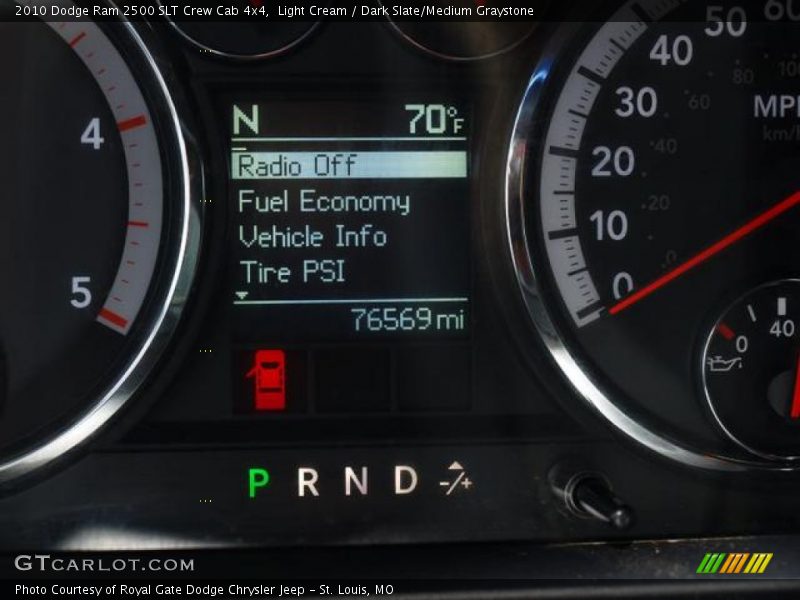 Light Cream / Dark Slate/Medium Graystone 2010 Dodge Ram 2500 SLT Crew Cab 4x4