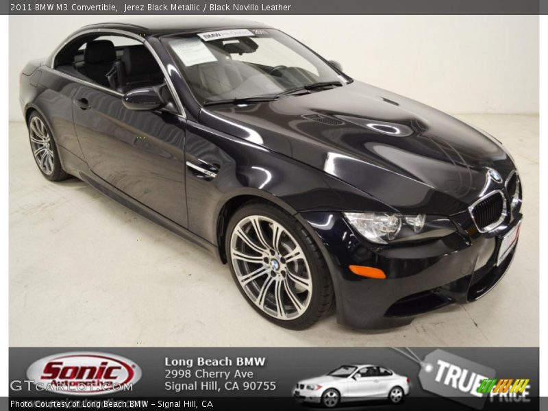 Jerez Black Metallic / Black Novillo Leather 2011 BMW M3 Convertible