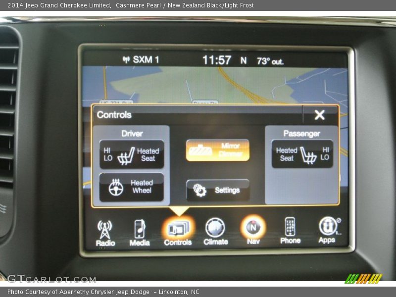 Cashmere Pearl / New Zealand Black/Light Frost 2014 Jeep Grand Cherokee Limited