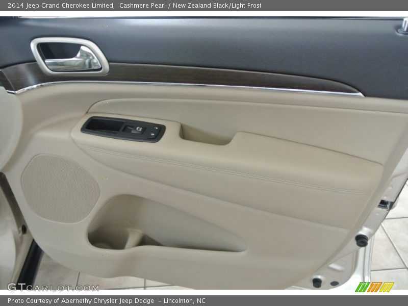 Cashmere Pearl / New Zealand Black/Light Frost 2014 Jeep Grand Cherokee Limited