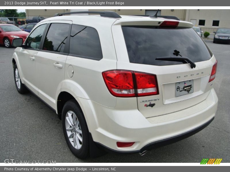 Pearl White Tri Coat / Black/Light Frost Beige 2013 Dodge Journey SXT
