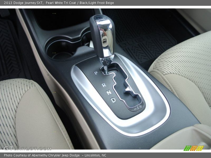 Pearl White Tri Coat / Black/Light Frost Beige 2013 Dodge Journey SXT