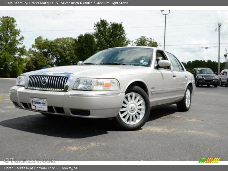 Silver Birch Metallic / Medium Light Stone 2009 Mercury Grand Marquis LS