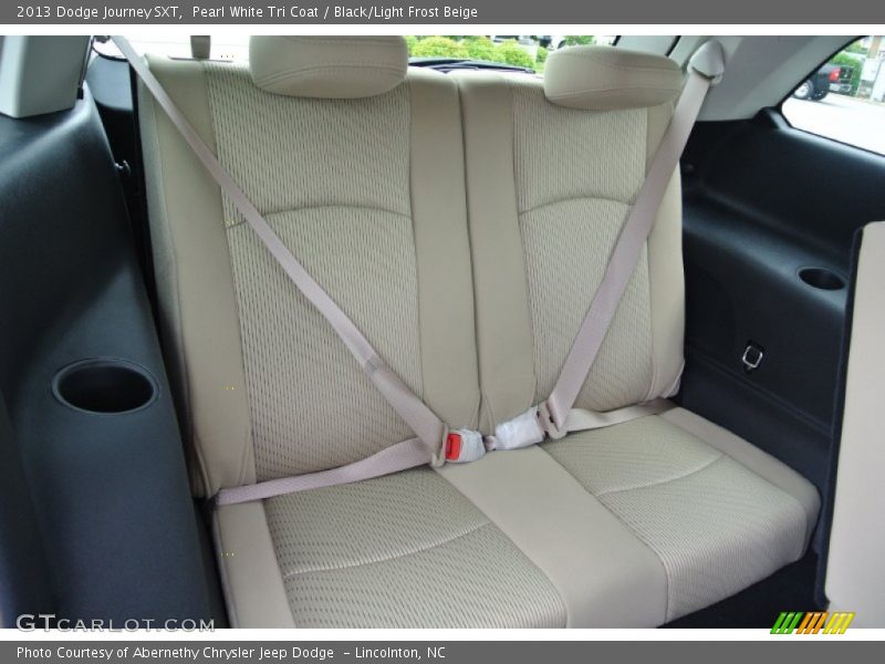 Pearl White Tri Coat / Black/Light Frost Beige 2013 Dodge Journey SXT
