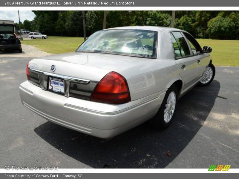 Silver Birch Metallic / Medium Light Stone 2009 Mercury Grand Marquis LS