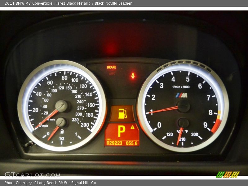 Jerez Black Metallic / Black Novillo Leather 2011 BMW M3 Convertible