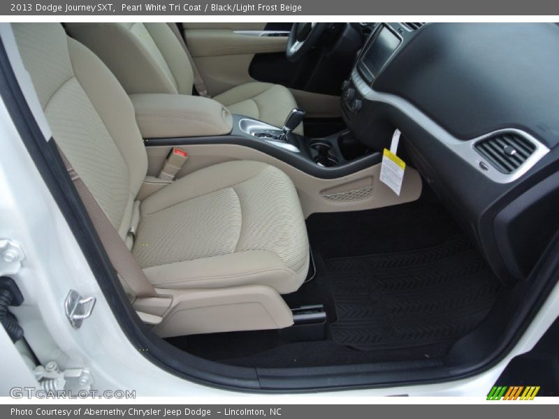 Pearl White Tri Coat / Black/Light Frost Beige 2013 Dodge Journey SXT