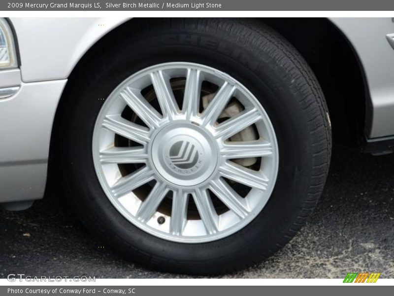 Silver Birch Metallic / Medium Light Stone 2009 Mercury Grand Marquis LS