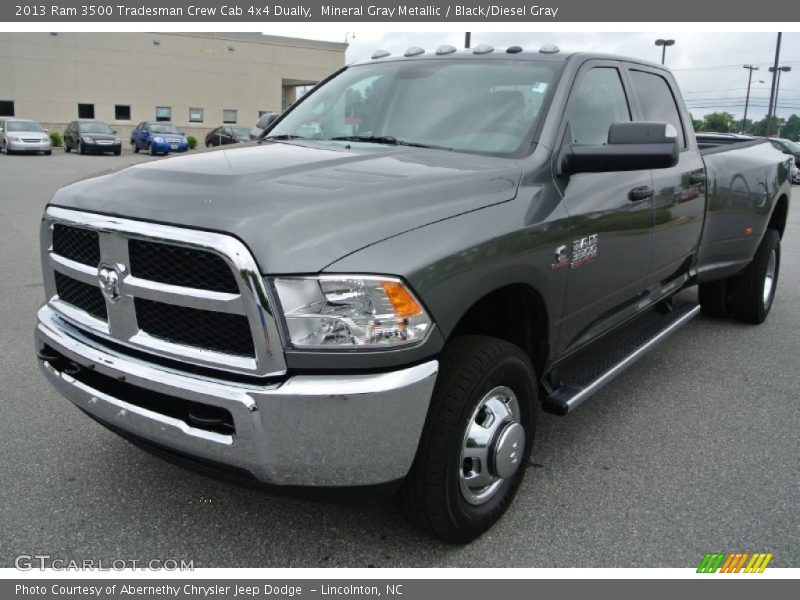 Mineral Gray Metallic / Black/Diesel Gray 2013 Ram 3500 Tradesman Crew Cab 4x4 Dually