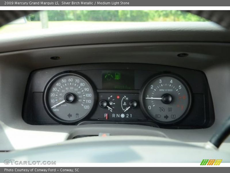 Silver Birch Metallic / Medium Light Stone 2009 Mercury Grand Marquis LS