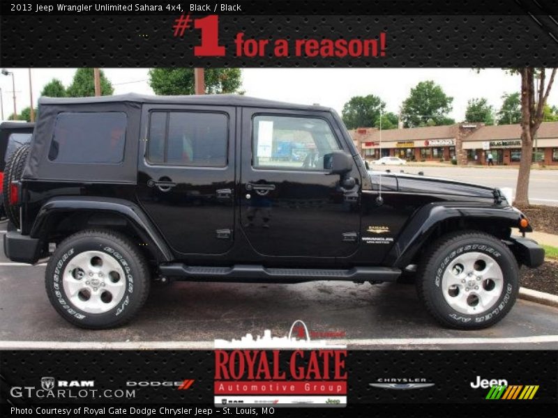 Black / Black 2013 Jeep Wrangler Unlimited Sahara 4x4