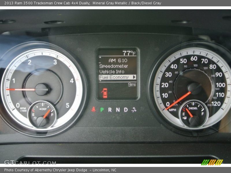 Mineral Gray Metallic / Black/Diesel Gray 2013 Ram 3500 Tradesman Crew Cab 4x4 Dually
