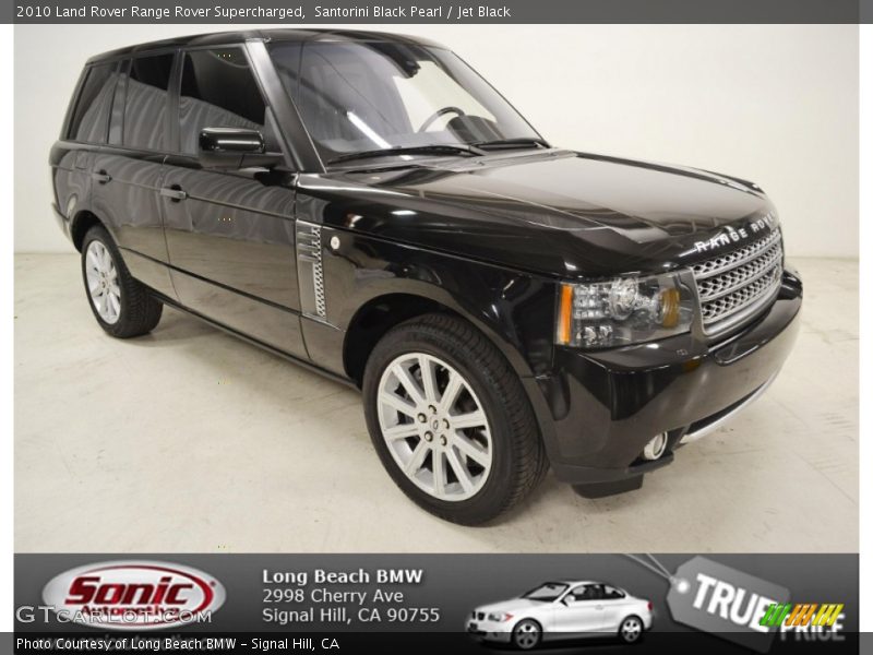 Santorini Black Pearl / Jet Black 2010 Land Rover Range Rover Supercharged