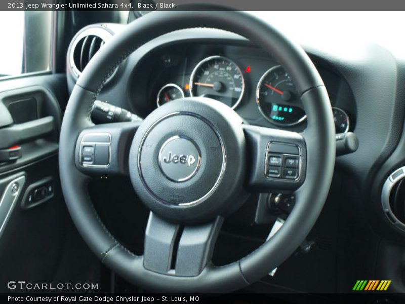 Black / Black 2013 Jeep Wrangler Unlimited Sahara 4x4