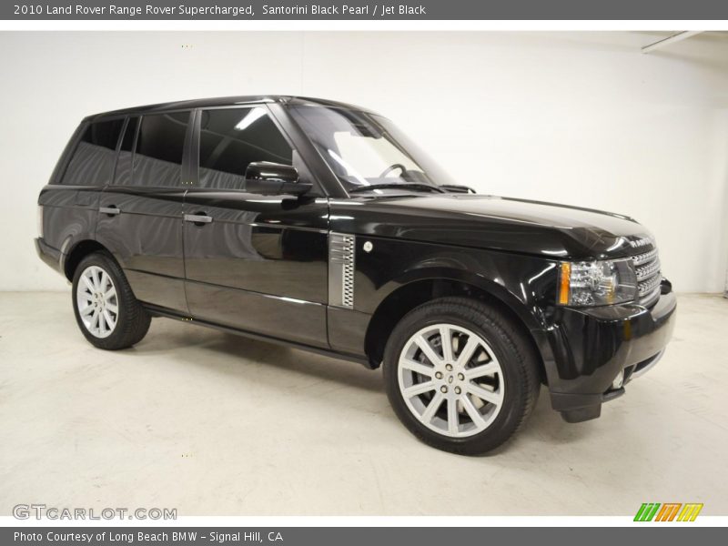 Santorini Black Pearl / Jet Black 2010 Land Rover Range Rover Supercharged