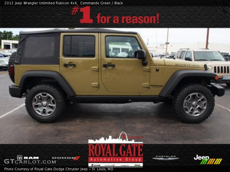 Commando Green / Black 2013 Jeep Wrangler Unlimited Rubicon 4x4