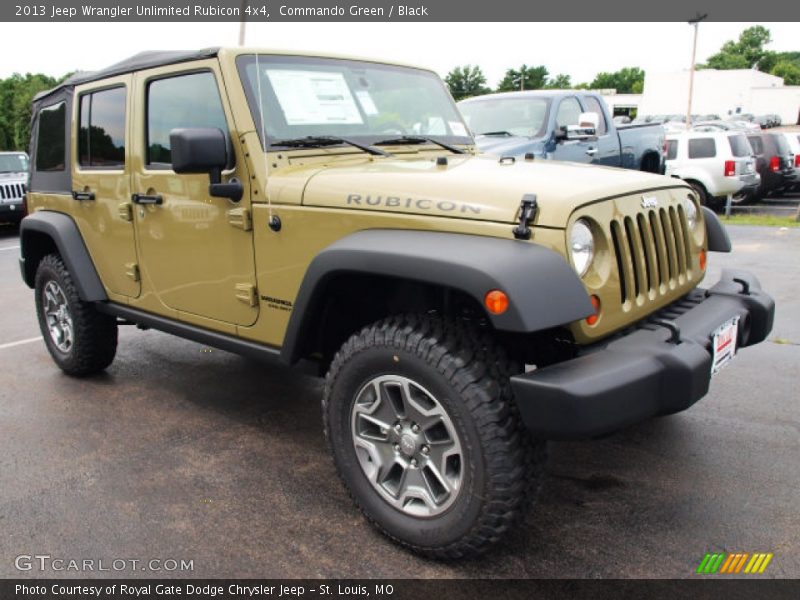 Commando Green / Black 2013 Jeep Wrangler Unlimited Rubicon 4x4