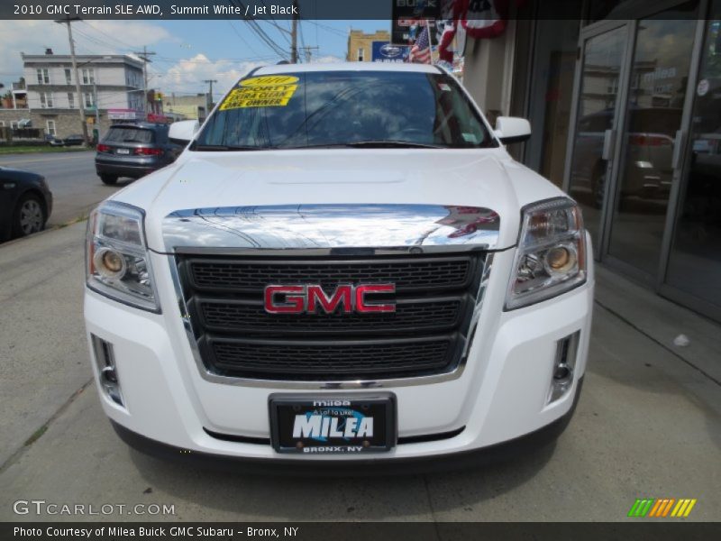Summit White / Jet Black 2010 GMC Terrain SLE AWD