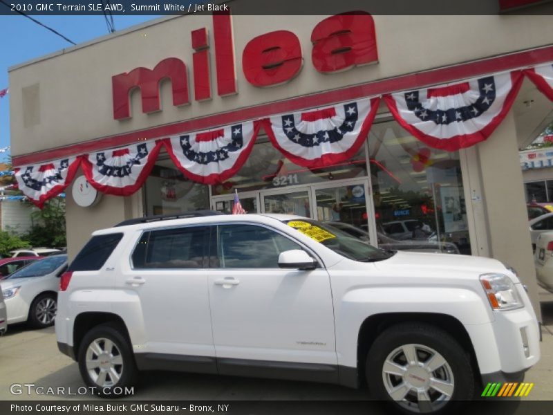 Summit White / Jet Black 2010 GMC Terrain SLE AWD