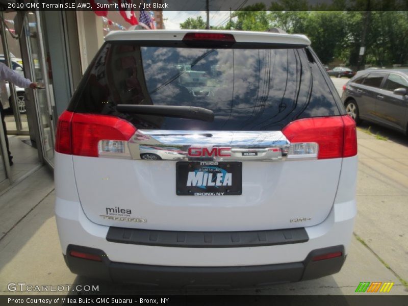 Summit White / Jet Black 2010 GMC Terrain SLE AWD