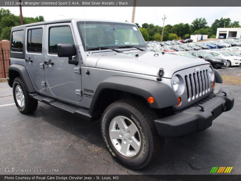 Billet Silver Metallic / Black 2013 Jeep Wrangler Unlimited Sport S 4x4