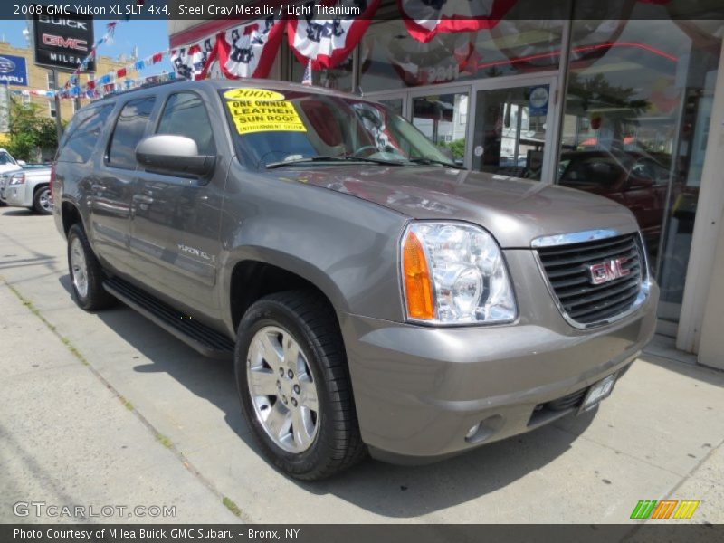 Steel Gray Metallic / Light Titanium 2008 GMC Yukon XL SLT 4x4