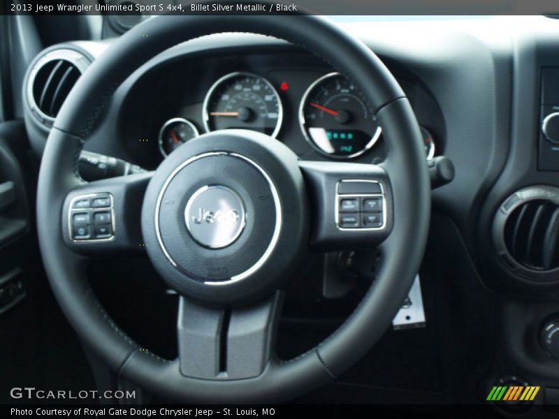 Billet Silver Metallic / Black 2013 Jeep Wrangler Unlimited Sport S 4x4