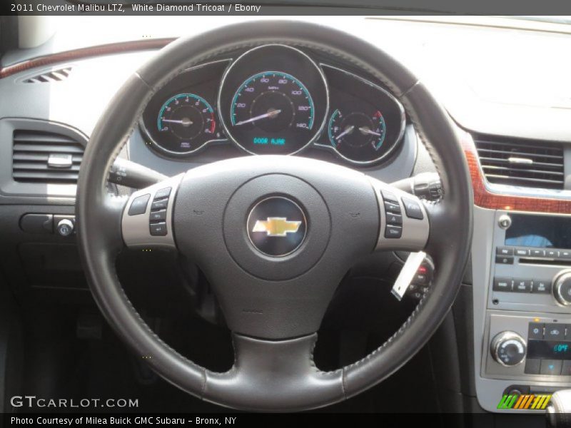 White Diamond Tricoat / Ebony 2011 Chevrolet Malibu LTZ