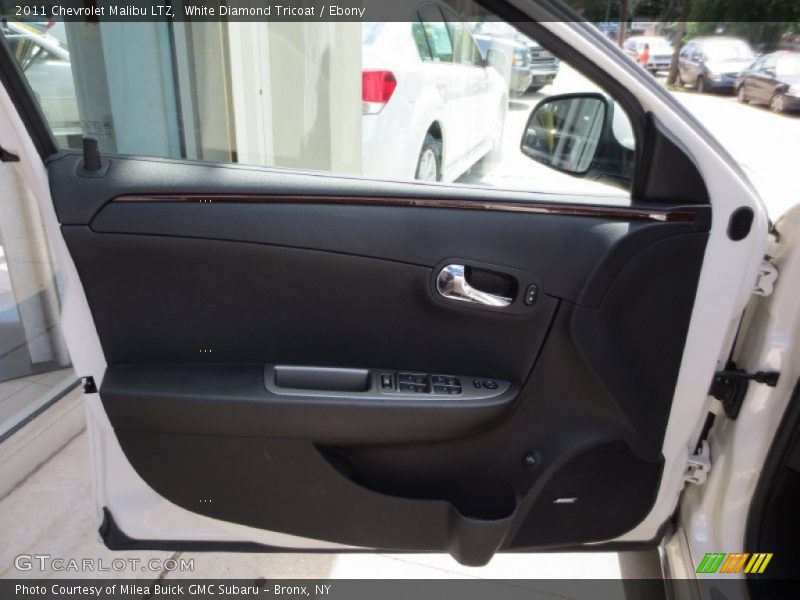 White Diamond Tricoat / Ebony 2011 Chevrolet Malibu LTZ