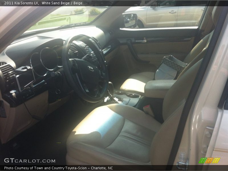 White Sand Beige / Beige 2011 Kia Sorento LX