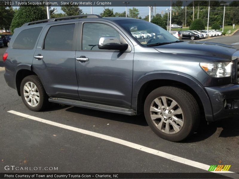 Slate Gray Metallic / Graphite 2010 Toyota Sequoia Platinum
