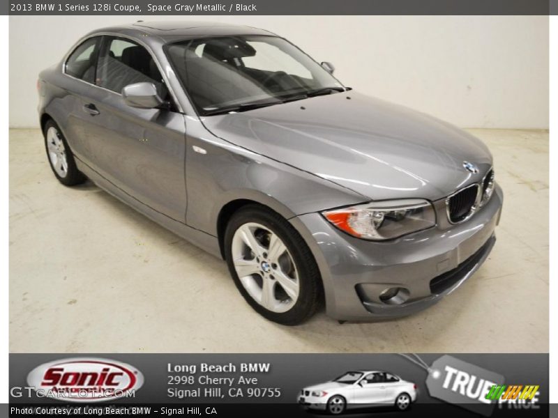 Space Gray Metallic / Black 2013 BMW 1 Series 128i Coupe