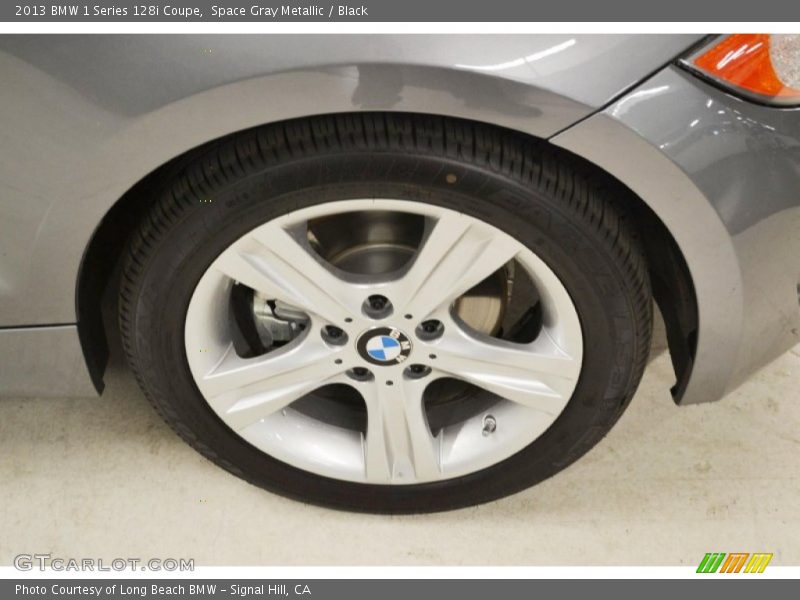 Space Gray Metallic / Black 2013 BMW 1 Series 128i Coupe